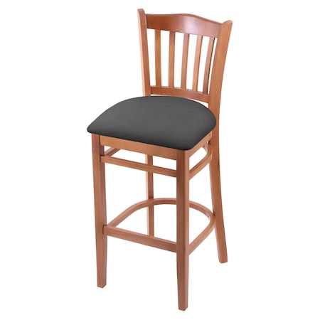 Holland Bar Stool Co 25" Counter Stool, Medium Finish, Canter Storm Seat 312025Med004